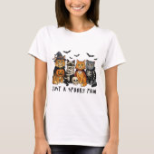 Halloween T-shirt, Just a Spooky Paw T-shirt (Voorkant)