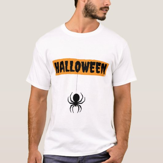 Halloween T-shirt met spider design (Voorkant)