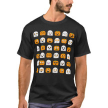 Halloween T-shirt: Pompoenen en spoken