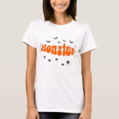 halloween t-shirt retro lettering, spooky season (Voorkant)