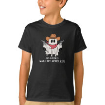 Halloween T-shirt voor kinderen – Cowboy-spook met