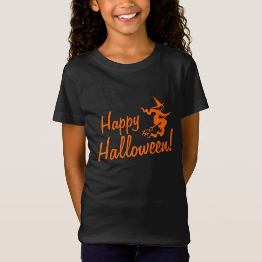 Halloween t shirt voor kinderen | heek op bezems (Voorkant)