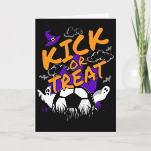 Halloween T-shirt voor Voetbalspelers Met Een Voet Kaart