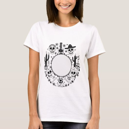 Halloween T-shirt voor vrouwen - Spooky & stijlvol (Voorkant)