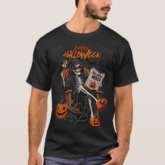 halloween t-shirts grappig skelet griezelige feest