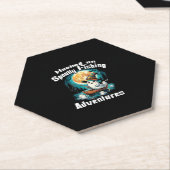 Halloween T Verslaafd aan Spooky Gevist Kartonnen Onderzetters (Schuin)