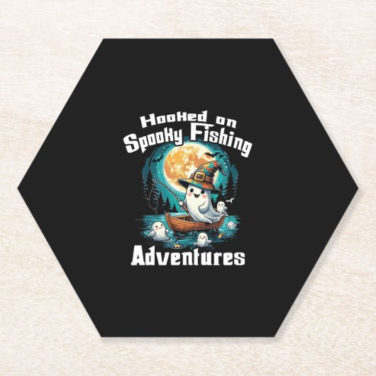 Halloween T Verslaafd aan Spooky Gevist Kartonnen Onderzetters (Voorkant)