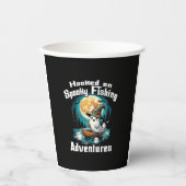 Halloween T Verslaafd aan Spooky Gevist Papieren Bekers (Voorkant)