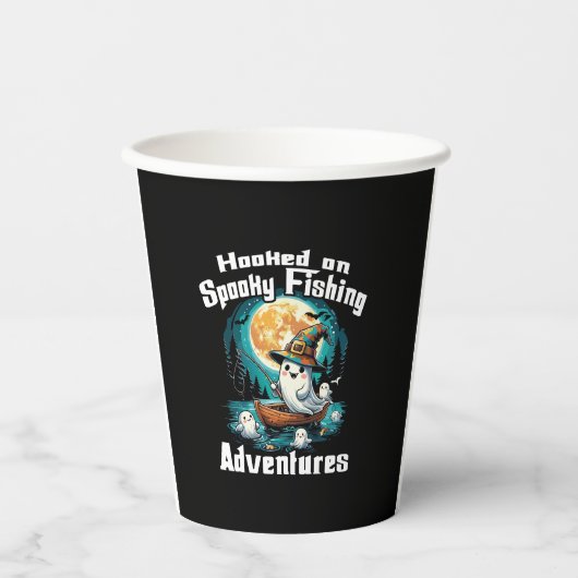 Halloween T Verslaafd aan Spooky Gevist Papieren Bekers (Voorkant)