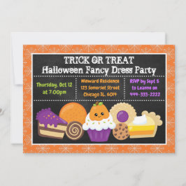 Halloween Taarten en Traktaties Feest Kaart