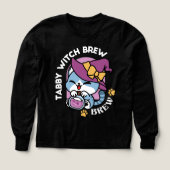 Halloween Tabby Cat – Witch Hat & Potion Art (Voorkant)