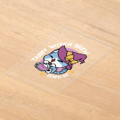 Halloween Tabby Cat – Witch Hat & Potion Art Acryl Uitnodigingen (Laagn)