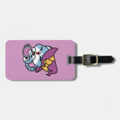 Halloween Tabby Cat – Witch Hat & Potion Art Bagagelabel (Voorkant horizontaal)