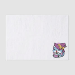 Halloween Tabby Kat – Heksenhoed & Toverdrank Kuns Tissuepapier