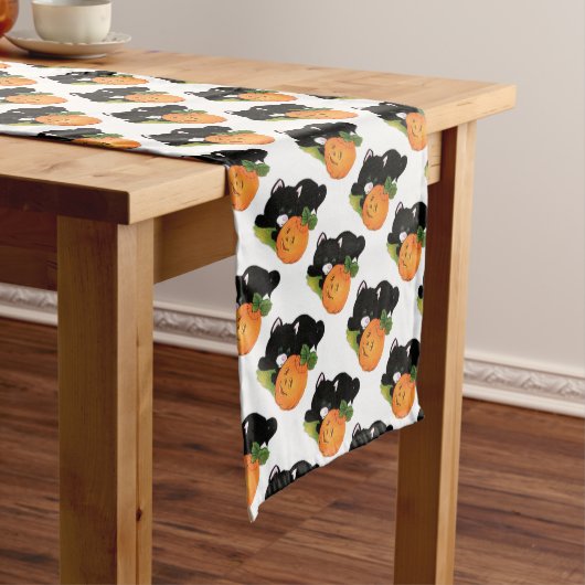 Halloween Table Runner 14-inch X 72-inch/Black Cat Medium Tafelloper (Voorbeeld)
