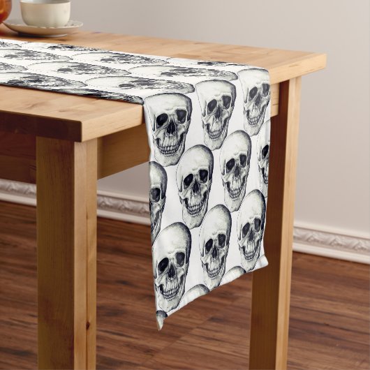 Halloween Table Runner-Skulls Medium Tafelloper (Voorbeeld)