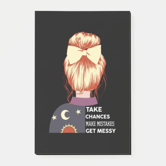 Halloween Take Chances Make Mistakes Birthday Post-it® Notes (Voorkant)