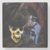Halloween Talking Board Skeleton Coaster Stenen Onderzetter (Voorkant)