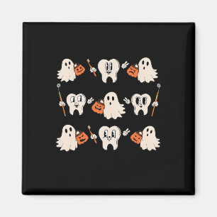 Halloween tandarts mondhygiënist tanden spook pomp magneet