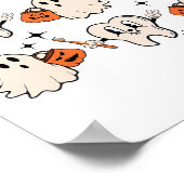 Halloween tandarts mondhygiënist tanden spook pomp poster (Hoek)