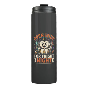 Halloween Tandarts Schrik Nacht Thermosbeker
