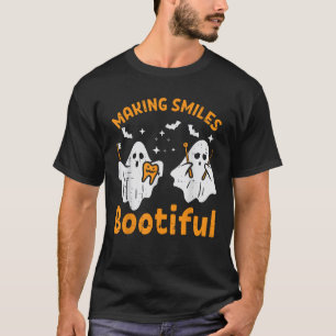 Halloween Tandarts Smile Bootiful Tandheelkundig K T-shirt