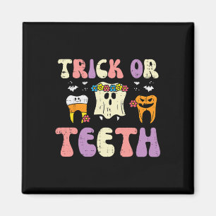 Halloween Tandarts Trick of Tanden Tand Kosten Magneet
