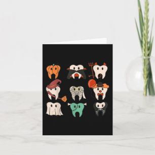 Halloween Tanden Spooky Halloween Tandarts Quote Kaart