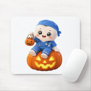 Halloween tandenheelkundige operatiekleding pompoe muismat