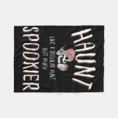 Halloween Tante Shirt Fleece Deken (Voorkant (Horizontaal))