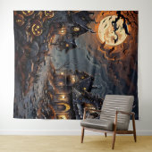 Halloween Tapestry voor Woonkamer Decor Wandkleed (In Situ (horizontaal))