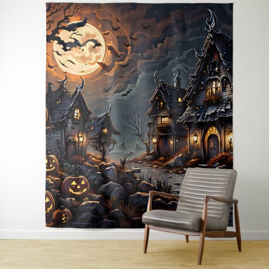 Halloween Tapestry voor Woonkamer Decor Wandkleed (In situ)