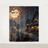 Halloween Tapestry voor Woonkamer Decor Wandkleed (Voorkant)