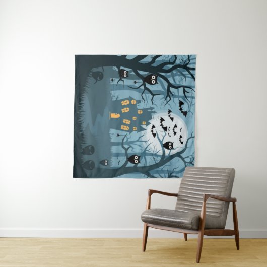 Halloween Tapestry Wandkleed (In Situ (horizontaal))