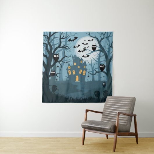 Halloween Tapestry Wandkleed (In situ)