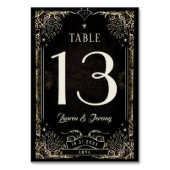 Halloween Tarot Card Matching Table Number Card Kaart (Voorkant)