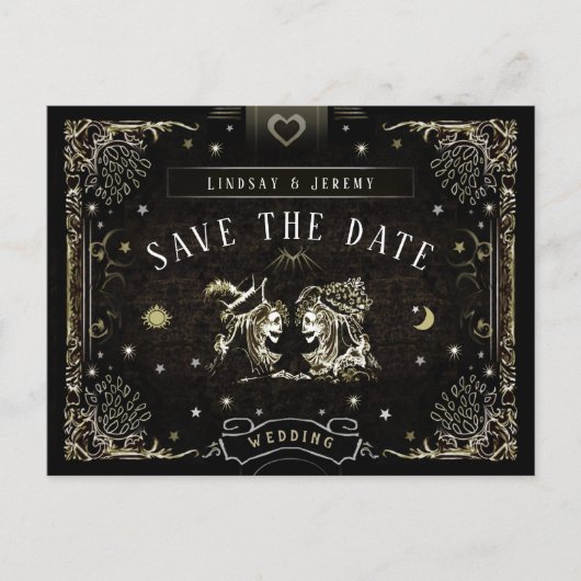 Halloween Tarot Card overeenkomend Briefkaart Opsl (Voorkant)