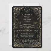 Halloween Tarot Card Wedding Uitnodiging (Achterkant)