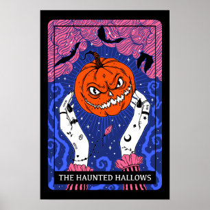 Halloween Tarot-kaart Poster