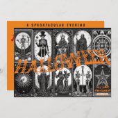 Halloween Tarot Oranje Cosplay Spooktacular Feest Kaart (Voorkant / Achterkant)