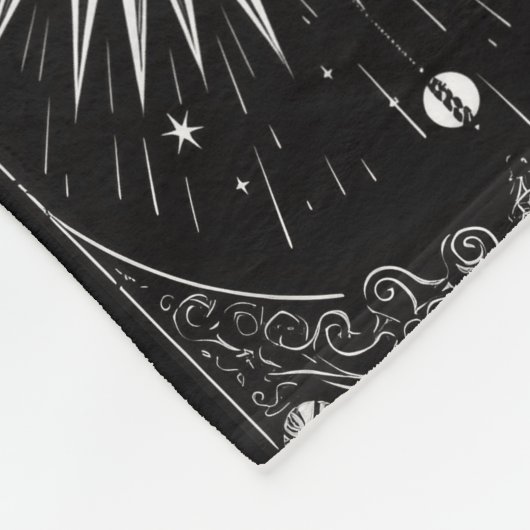 Halloween Tarot Sinaasappel Cosplay Spooktacular P Fleece Deken (Hoek)