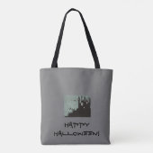 Halloween-Tas in Haunted House Tote Bag (Achterkant)
