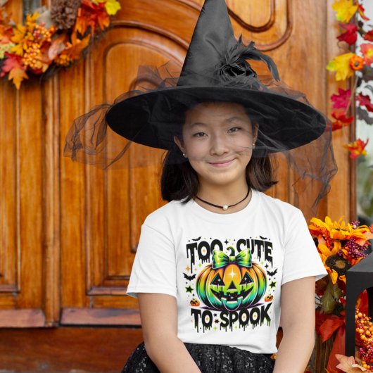 Halloween te Schattige om kokettepompoen te spook T-shirt