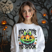 Halloween te Schattige om kokettepompoen te spook Trui