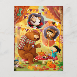 Halloween Tea Party Briefkaart