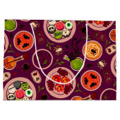 Halloween Tea Party Gift Bag Groot Cadeauzakje (Achterkant)