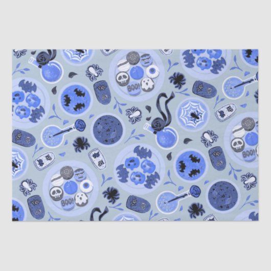 Halloween Tea Party Tissue Paper Tissuepapier (Voorkant)