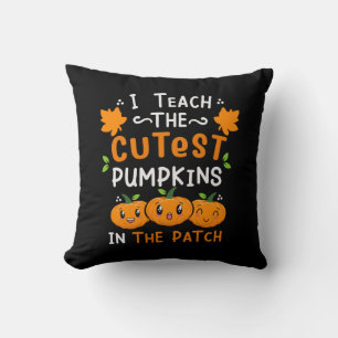 Halloween Teacher Cutest Pumpkins Birthday Kussen
