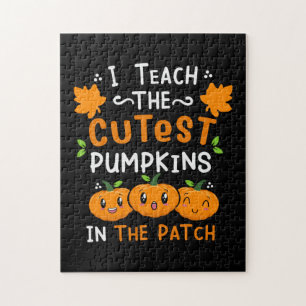 Halloween Teacher Cutest Pumpkins Birthday Legpuzzel
