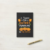 Halloween Teacher Cutest Pumpkins Birthday Post-it® Notes (Op bureau)